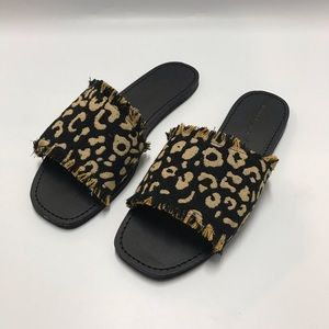 band of gypsies | Marina Leopard Slide Sandals
